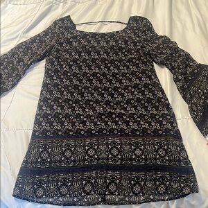 NWT Floral Navy and White Women's Dress